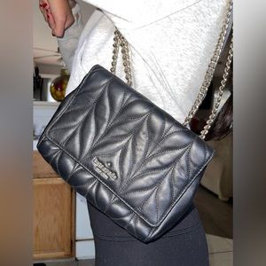 KATE SPADE QUILTED CROSSBODY BLACK